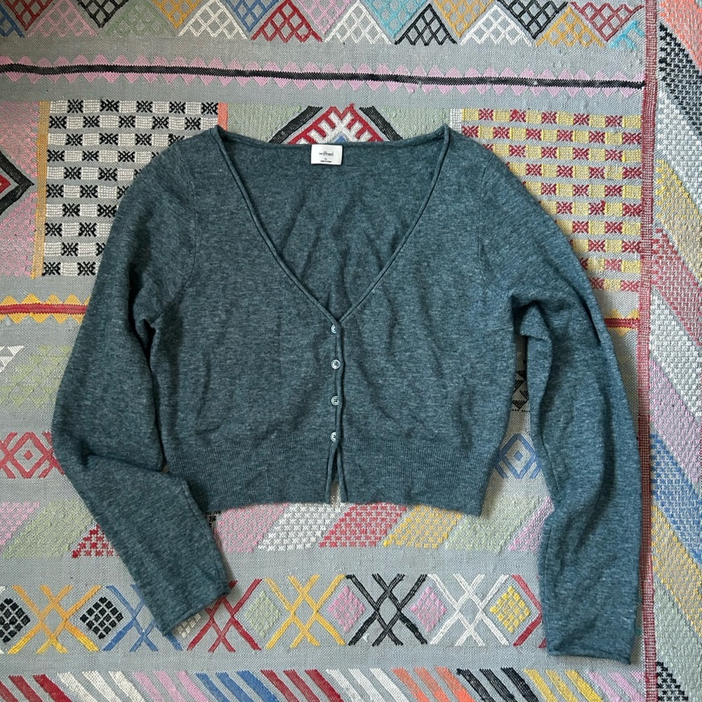 Wilfred Santorini cardigan in heathered teal - XL